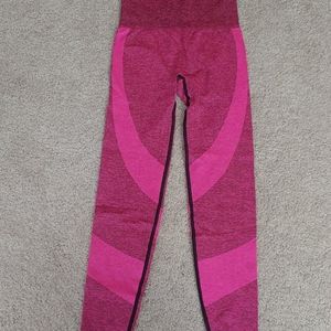 Hot pink seamless tights
